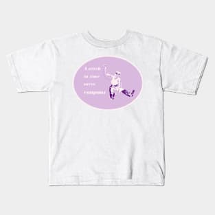 A Stitch In Time Saves Coupons In Purple Kids T-Shirt